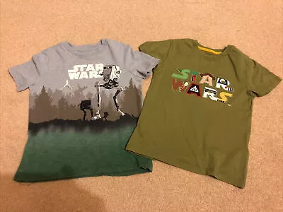 Buy Boys T-shirts Size 4-5 Years Gap And M&S Star Wars  • 7£