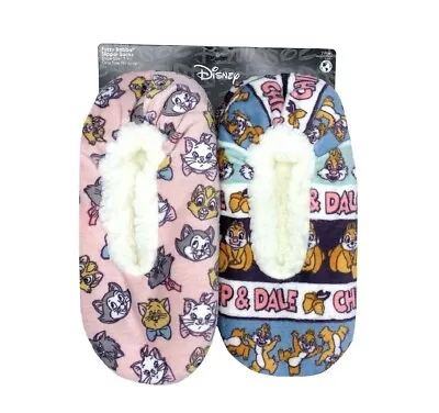 Buy Womens Disney Slipper Socks Aristocats Chip & Dale NEW • 11.35£