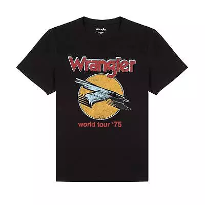 Buy Wrangler Mens T-Shirt Short Sleeve Eagle Relaxed Fit 100% Cotton Logo Top • 18.99£
