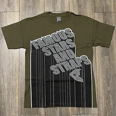 Buy Famous Stars & Straps Blocked Green T Shirt  • 24.99£