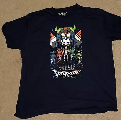 Buy Voltron Legendary Defender   Dark Blue Graphic T Shirt  Size 3XL Used • 4.99£