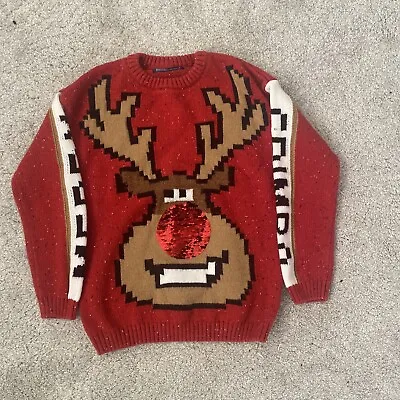 Buy Next Boys Rudolph Christmas Jumper Age 6-7 Years Only Worn Once • 3.20£