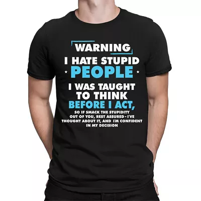 Buy Im Confident In My Decision I Hate Stupid People Funny Mens Womens T-Shirts #BAL • 9.99£