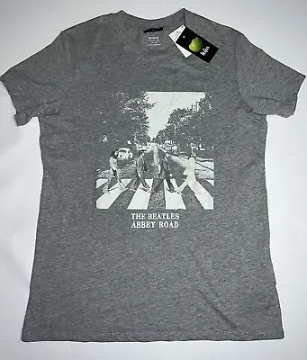 Buy The Beatles Classic Tee Shirt Women’s Medium Abbey Road Gray Official Merch NWT • 14.02£