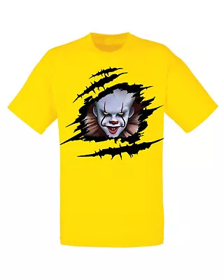 Buy IT Pennywise's T-shirt, Super Villian Shirt, Horror Movie, Unisex  Tee Top • 14.99£
