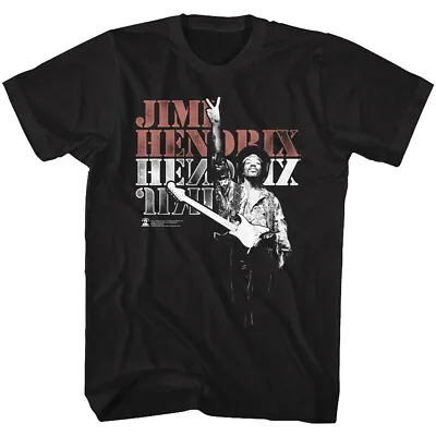 Buy Jimi Hendrix Holding Up The Peace Sign Men's T Shirt Psychedelic Music Merch • 40.37£