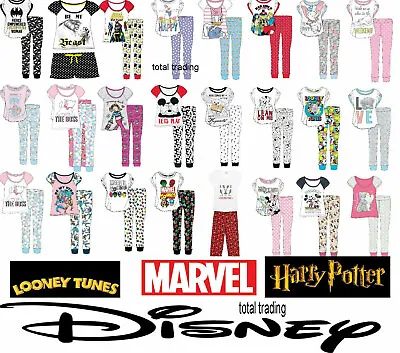 Buy  Womens Ladies Official Disney Pyjama Set Pjs Pajamas Nightwear Loungewear New  • 7.99£