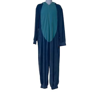 Buy Disney Lilo & Stitch Pajamas Mens L XL Costume Unionsuit Soft Fleece Hoodie • 45.60£