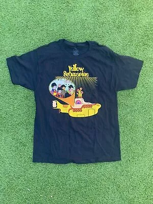 Buy Official The Beatles Yellow Submarine Large Mens T-Shirt VGC Black Graphic Print • 20£