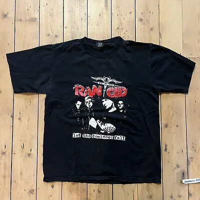 Buy Vintage Rancid Let The Dominos Fall Shirt Black Large • 20£