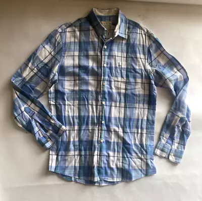 Buy JACK WILLS Blue Checked Shirt SIZE M Great Condition • 16£