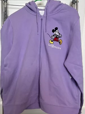 Buy NEW Walt Disney World Hoodie Women’s Large Purple Mickey Mouse Embroidered Parks • 51.97£
