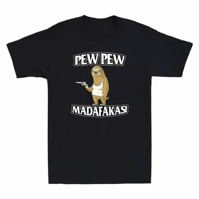 Buy Pew Sleeve Gifts Madafakas Men's Soth Tee Cotton Funny Short Pew T-Shirt T Shirt • 13.99£
