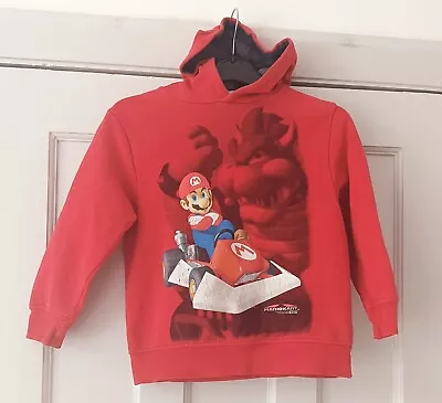 Buy Super Mario, Mario Kart Children's Long Sleeve Hoodie, Sweatshirt, Pullover. Red • 4.99£
