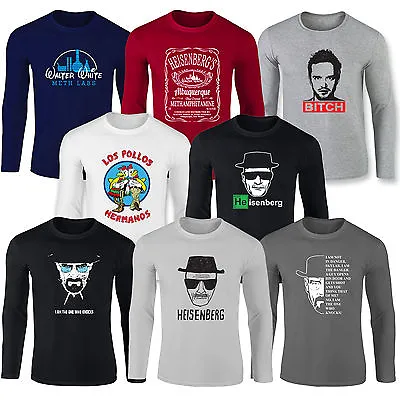Buy LONGSLEEVE Heisenberg BREAKING BAD LOS POLLOS JESSE PINK BETTER CALLT Shirts • 9.99£