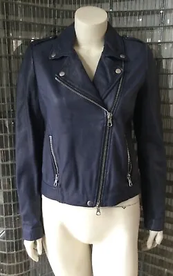 Buy SET Urban Deluxe Designer Soft Leather Biker Jacket UK 10 NEW Rrp £359 • 60£