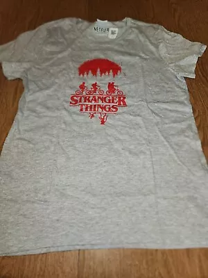 Buy Stranger Things Womens Group Rise Upside Down T-Shirt Netflix Sz Small New • 16.58£