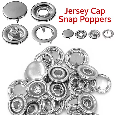 Buy Jersey Cap Prong Ring Snap Fasteners Baby Bib Dummy Clips Kidswear DIY Crafts • 17.89£