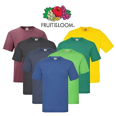 Buy 5 Or 3 Pack Mens Fruit Of The Loom T Shirt Cotton Plain Tee Shirts S-5XL • 17.49£