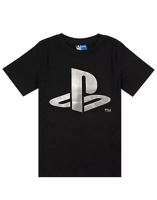Buy PlayStation Black Short Sleeved T-Shirt (Boys) • 10.99£