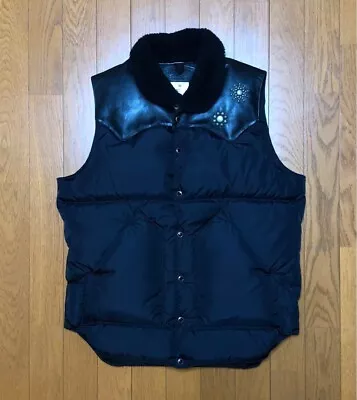 Buy Rocky Mountain X HTC Studs Christie Down Vest Jacket Men 38 Leather From Japan • 429.41£
