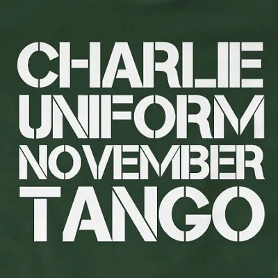 Buy Charlie Uniform November Tango T-Shirt | Funny, Rude • 11.99£