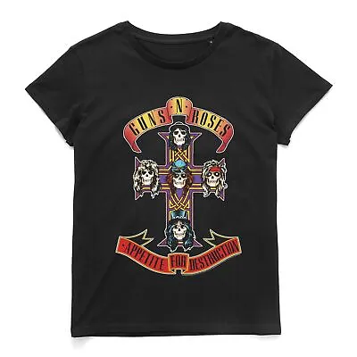 Buy Official Guns N Roses Appetite For Destruction Women's T-Shirt • 10.79£