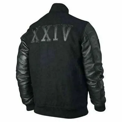 Buy Mens Wool & Leather Xxiv Battle Jacket Michael B Jordan Kobe Destroyer • 92.97£