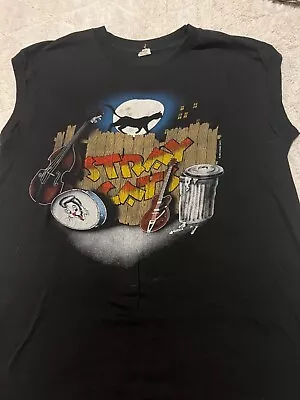Buy Stray Cats Vintage Concert Tour Shirt Band T-shirt Rockabilly 80s Setzer RARE XL • 284.37£