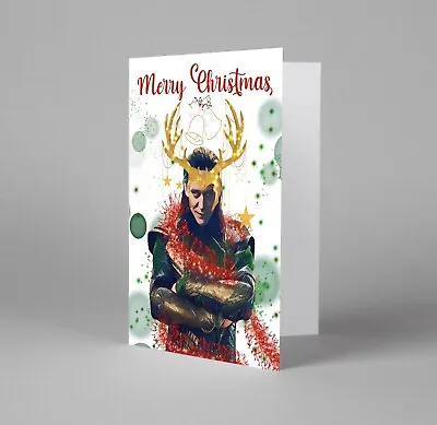 Buy Loki Odinson Christmas Card, The Avengers Greetings Card, Marvel Fan Gifts Merch • 5.99£
