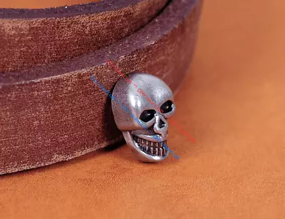 Buy 50pc Punk Skull Head Leather Rivets Stud Set For Bag Shoes Clothing Leathercraft • 5.12£