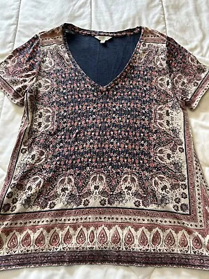 Buy New Women’s Womens Size Medium M Lucky Brand Soft Knit Blouse Shirt T-Shirt Top • 0.80£