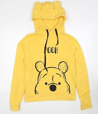 Buy Disney Womens Yellow Cotton Pullover Hoodie Size L Pullover - Winne The Pooh • 5.50£