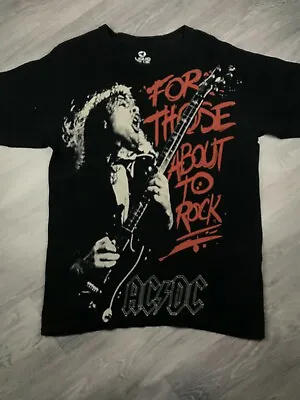 Buy Vintage ACDC For Those About To Rock We Salute You Band Tshirt By Liquid Blue M • 25£