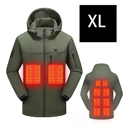 Buy Unisex USB Electric Heated Jacket Warm Coat Heating Hoodie Padded Coat XL M5R6 • 35.79£