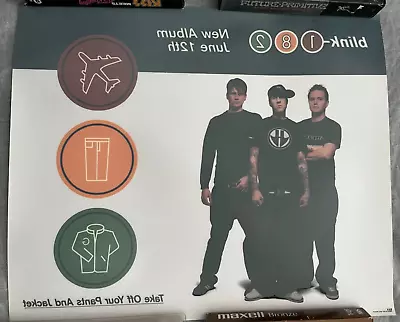 Buy Blink-182 2001 Take Off Your Pants & Jacket Large Promo Window Transfer Poster • 18.89£
