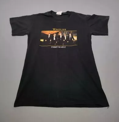 Buy Westlife 2003 T-shirt Unbreakable Tour Medium Music Boyband Irish Y2K Concert  • 18.97£