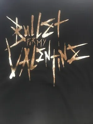 Buy Bullet For My Valentine New Black T Shirt Size Large • 19.95£