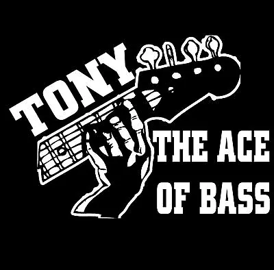 Buy Bass Player Personalised T-Shirt  Your Name Inserted • 13.99£