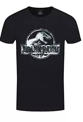 Buy Brand New Jurassic World Logo Black  T- Shirt Size XL Official Bnwt • 11.85£