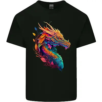 Buy A Fantasy Dragon Mens Cotton T-Shirt Tee Top • 8.75£