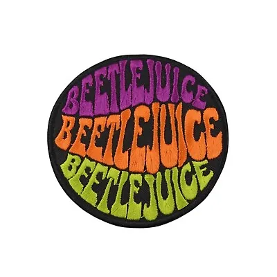 Buy Beetlejuice, Beetlejuice, Beetlejuice Iron On Patch Goth Horror Film Badge Gift • 4.50£
