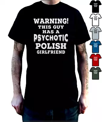 Buy Warning Polish Girlfriend T Shirt Funny Boyfriend Valentine's Day Birthday Gift • 12.99£