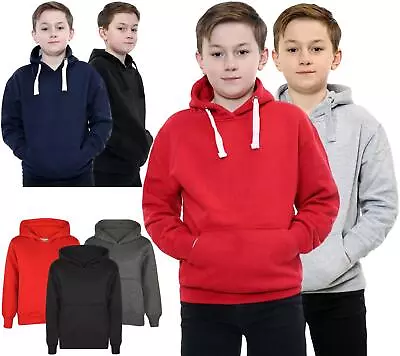Buy Kids Pullover Hoodie Fleece Casual Top Youth Hoody Unisex Girls Boys Sweatshirt • 7.95£