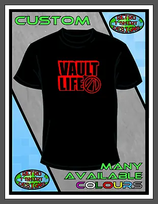 Buy Borderlands Vault Life XBOX Playstation Shirt H Black 1 2 3 Top T-shirt Custom • 14.99£