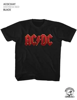 Buy AC/DC Distressed Red Black Children's T-Shirt • 19.36£