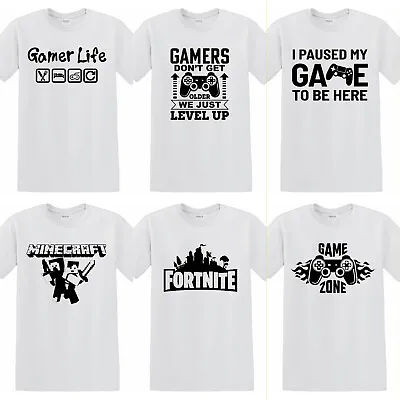 Buy Gaming Lover Kids T-Shirt Unisex Top Boys Girl Birthday Gift Fortnite Minecraft • 7.99£