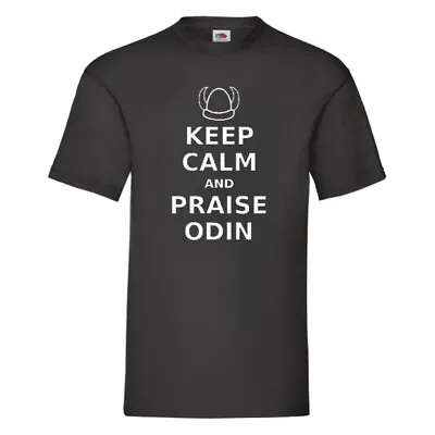 Buy Keep Calm And Praise Odin Viking T Shirt Small-2XL • 9.49£