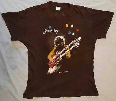 Buy JIMMY PAGE-The Firm-Led Zeppelin-1985 RARE Concert Tour T-Shirt (Size Large) (L) • 142.25£