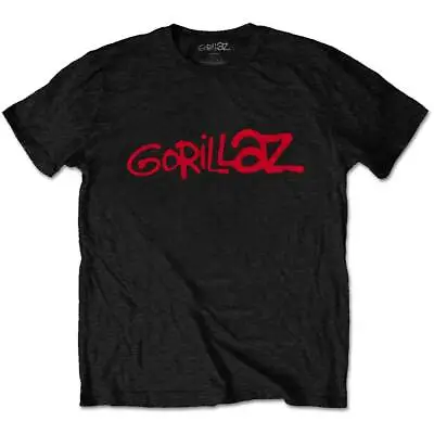 Buy Gorillaz  - Unisex T- Shirt -  Logo  - Black  Cotton  • 16.99£